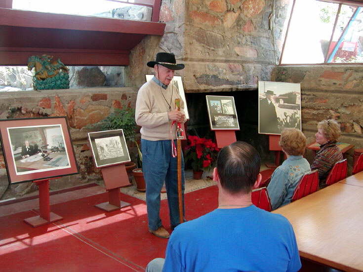 F.L. Wright's primary architectual studio at Taliesin West.