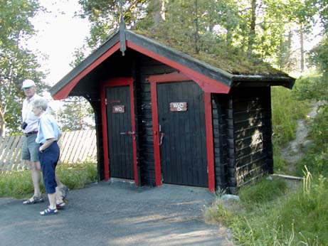 picturesque  "WC" along road