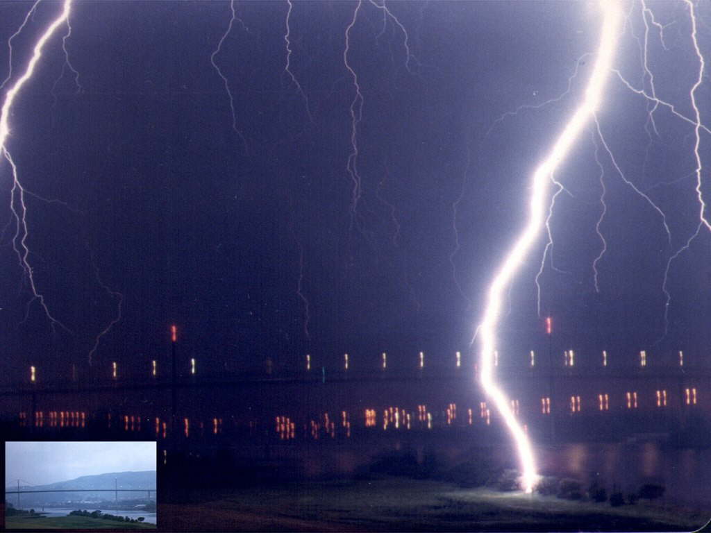 Erskine Bridge Lightning - Scotland